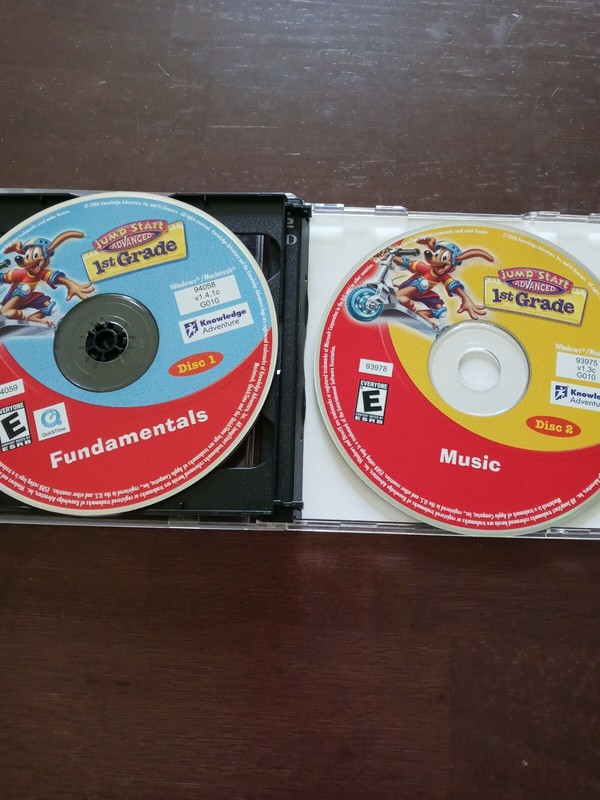 Jump Start Advanced First 1st Grade PC CD-ROM CD Set missing disc 4 gallery