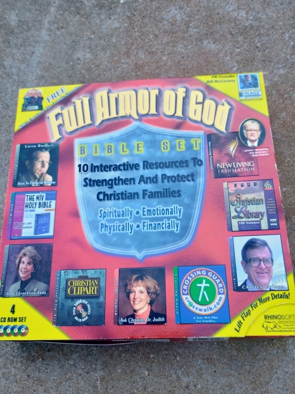 Full Armor of God Bible Set Rhinosoft 4 CD-ROM Christian Family Software PC Mac