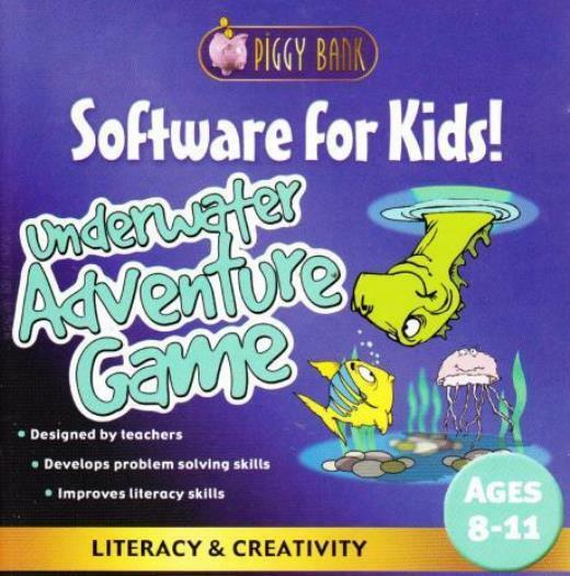 Underwater Adventure Game PC CD kids explore ocean marine biologist Earth game!