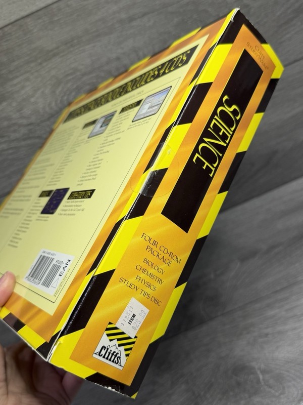 Science Cliffs Studyware IBM Macintosh PC Biology Chemistry Physics Big Box PC gallery