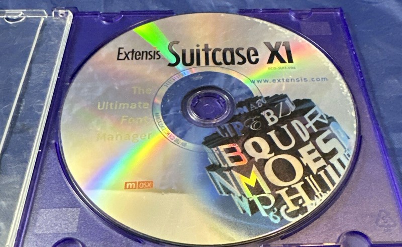 Extensis Suitcase X1 The Ultimate Font Manager CD-Rom ECD Suit V06 Mac Disc Only gallery