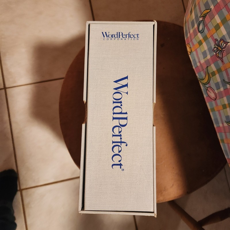 WordPerfect 5.1 Manual 3-Ring Binder 1990 Box Slip Case IBM PC