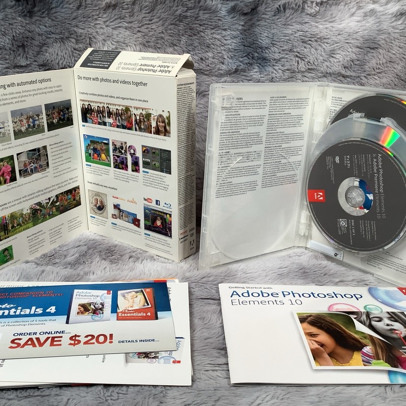Adobe Photoshop Elements 10 for PC & Mac - Serial Number Included - Used gallery