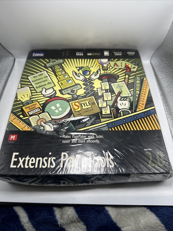 Rare Vintage 1996 Extensis PageTools 2.0 Mac for Adobe PageMaker – New & Sealed