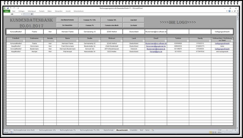 Invoice Program 4 Forms All Tax Rates Invoice Software Customer Database gallery