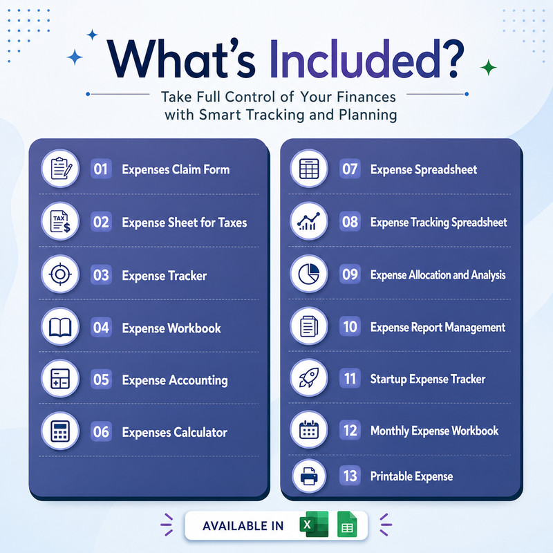 10+ Expense & Budget Templates | Excel & Google Sheets | Budget Planner gallery