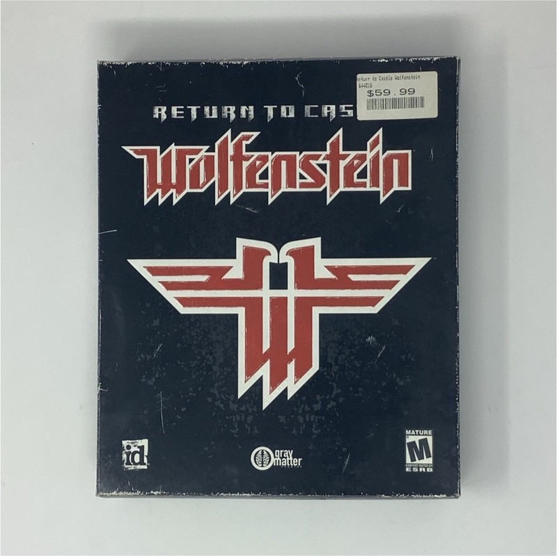 id Software Return to Castle Wolfenstein PC CD-ROM Boxed Set Manual English