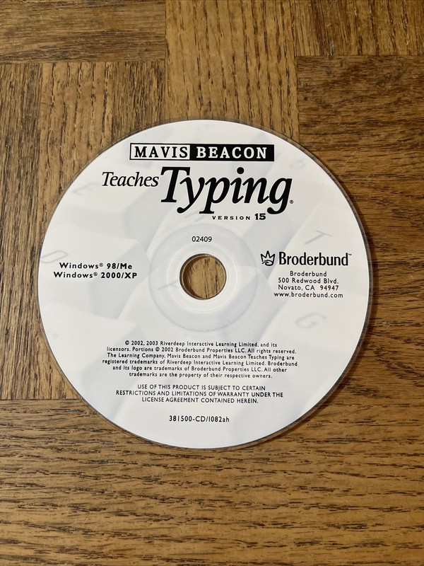 Mavis Beacon Teaches Typing PC Software