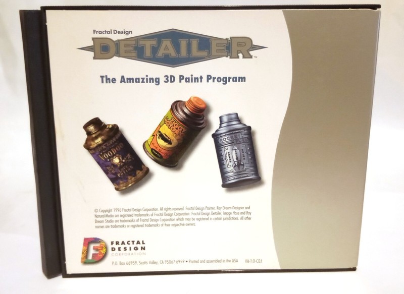 Macintosh Fractal Design Detailer The Amazing 3D Paint Program Mac +Book gallery
