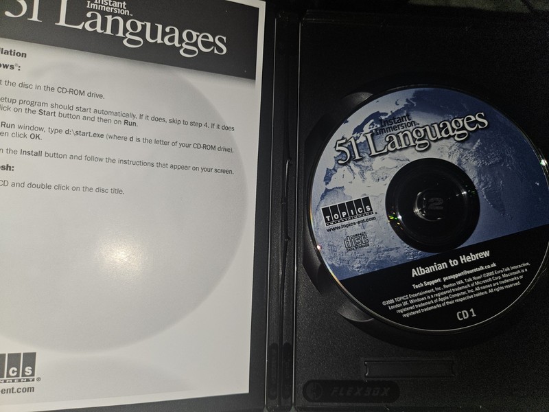 Instant Immersion 51 Languages Language Learning Software 4 CD-ROM Set gallery