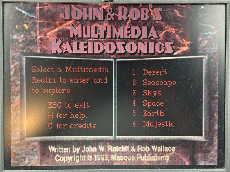 Masque Multimedia Kaleidosonics PC in Box DOS Software gallery