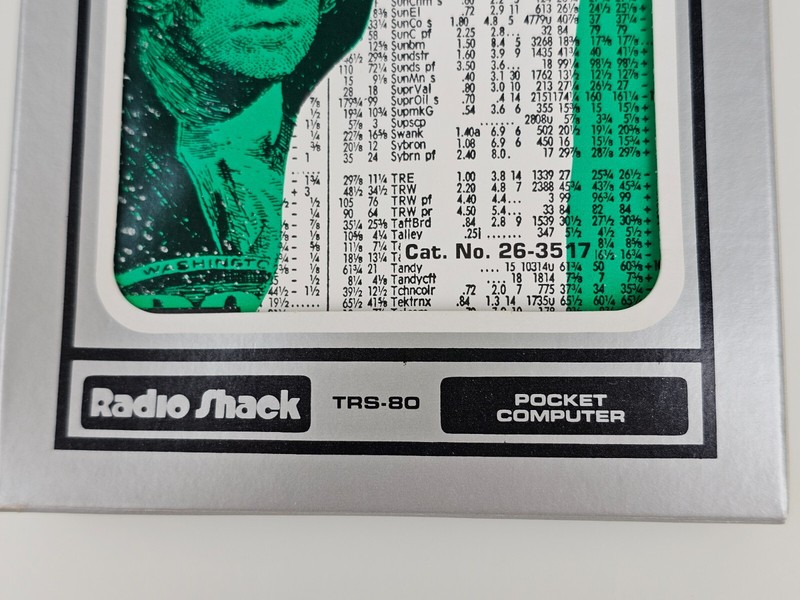 Business Finance Pocket Computer Program Cassette 26-3517 Radio Shack TRS-80 gallery