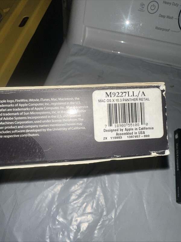 Mac OS X Panther 10.3 M9227LL/A Missing Disc 1 And Apple Mac OS X Version 10.5.4 gallery