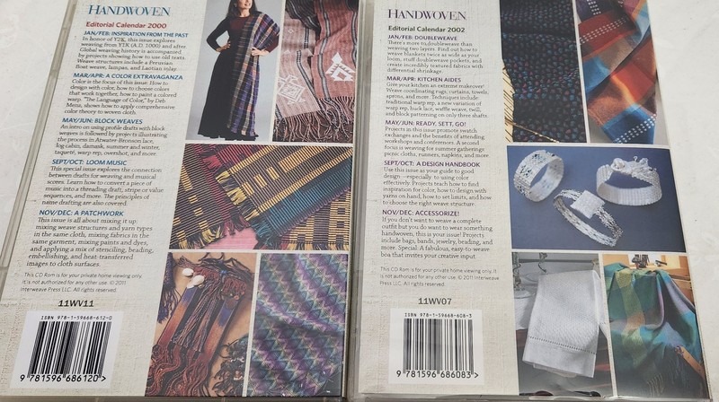 Handwoven Collection 2000/2002/2010 CD ROM Lot/3 Interweave Loom Weaving gallery