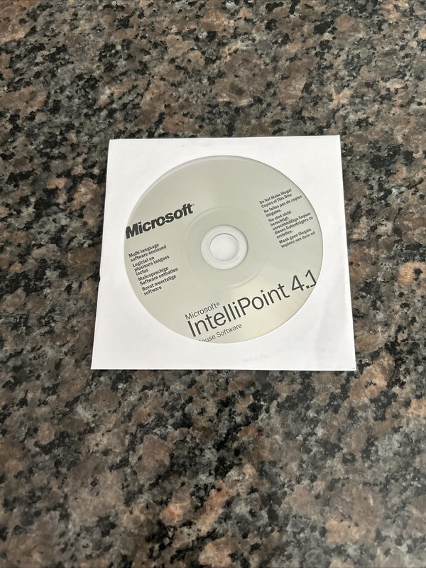 Microsoft Intellipoint 4.1 Software Mouse Drivers Installation CD-ROM