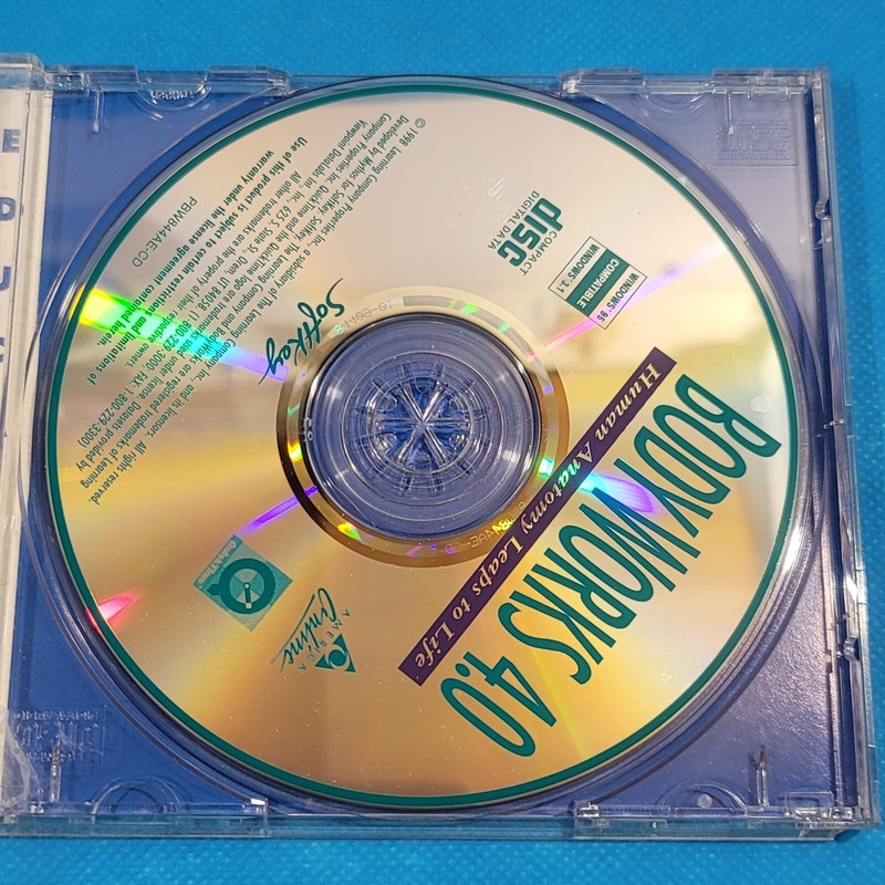 Vintage PC CD-ROM Bodyworks 4.0 Human Anatomy gallery