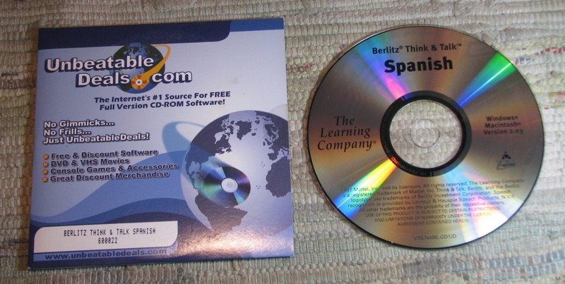 Berlitz Think & Talk SPANISH 600022 Learning Company Windows Macintosh Ver 2.03