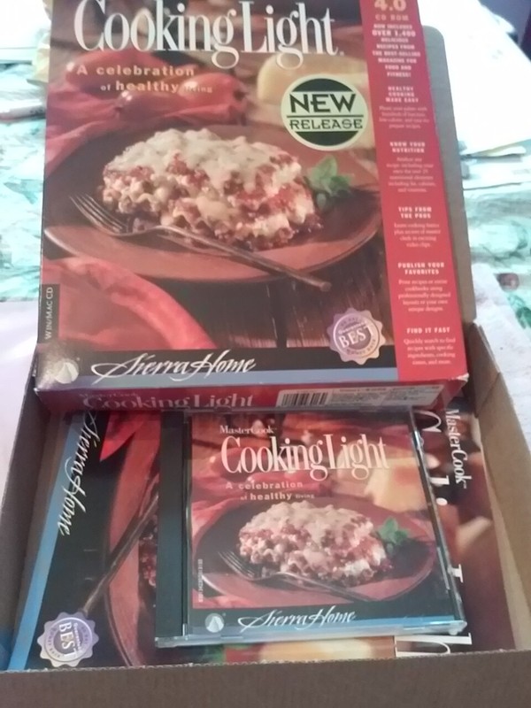 Vintage Mastercook Cooking Light Sierra Windows Mac CD