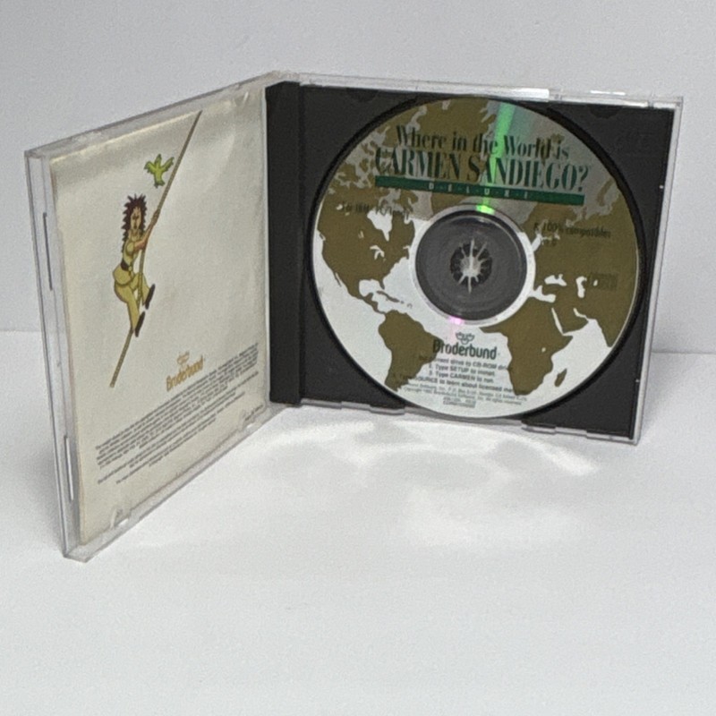 Carmen Sandiego Deluxe: Where in USA & World Lot of 2 PC/Mac CD-ROM gallery