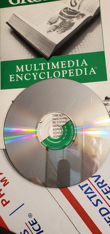 VTG. New Grolier Multimedia Encyclopedia Software Release 6 Vtg 1993 W/Manual. gallery
