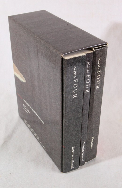 Alpha Four, Evaluation Copy, 2 Books and Software in Case gallery
