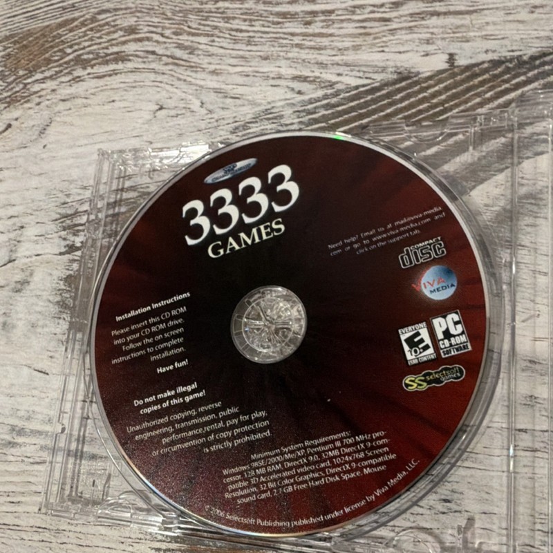 Viva Media 3333 Games PC CD-ROM Games Collection, Windows, MPN 1-933413-99-9 gallery
