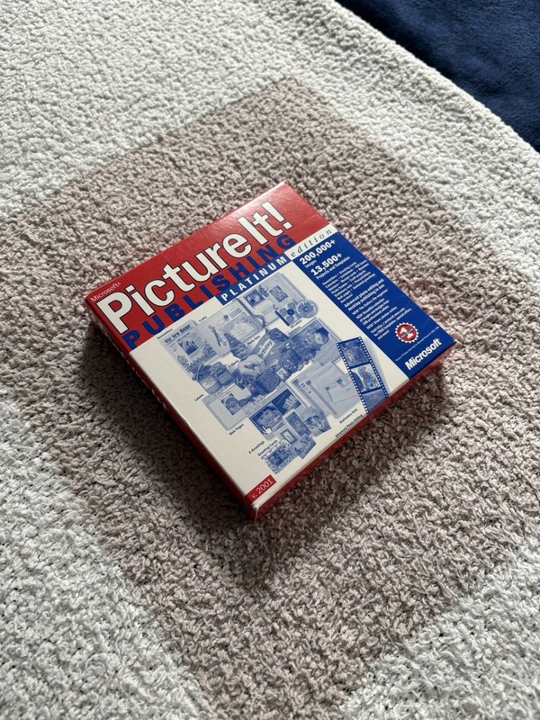 Microsoft Picture It! Publishing Platinum v. 2001 PC 7 CDs Vintage Software gallery