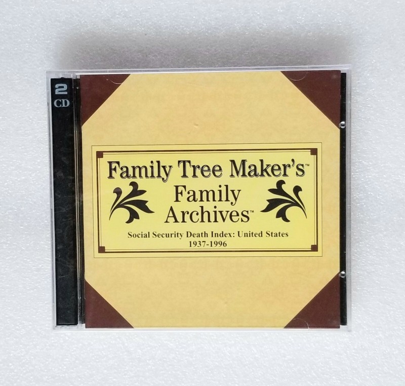 Family Tree Maker Archives Social Security Death Index United States 1937-1996