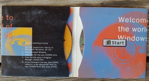 2 CDs & Booklet MICROSOFT World of Windows 95 Demo 1995 CD gallery