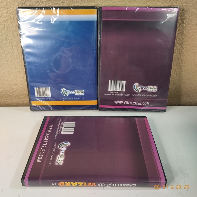 LP2CD; VHS2DVD Wizard NEW/SEALED + Cassette2CD Wizard Used - Media Conversion gallery