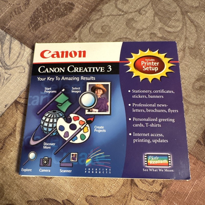 Canon Creative 3 & Printer Setup Windows 95 & 3.1