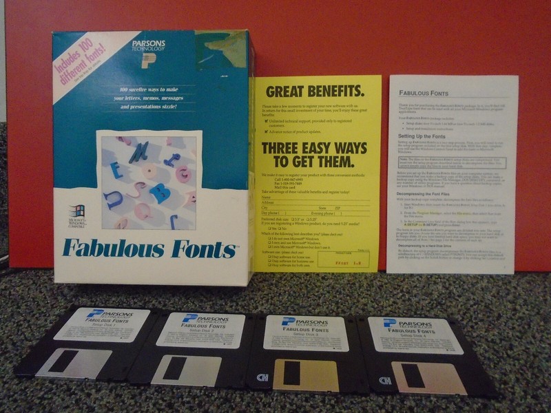 Vintage Fabulous Fonts By Parsons technology