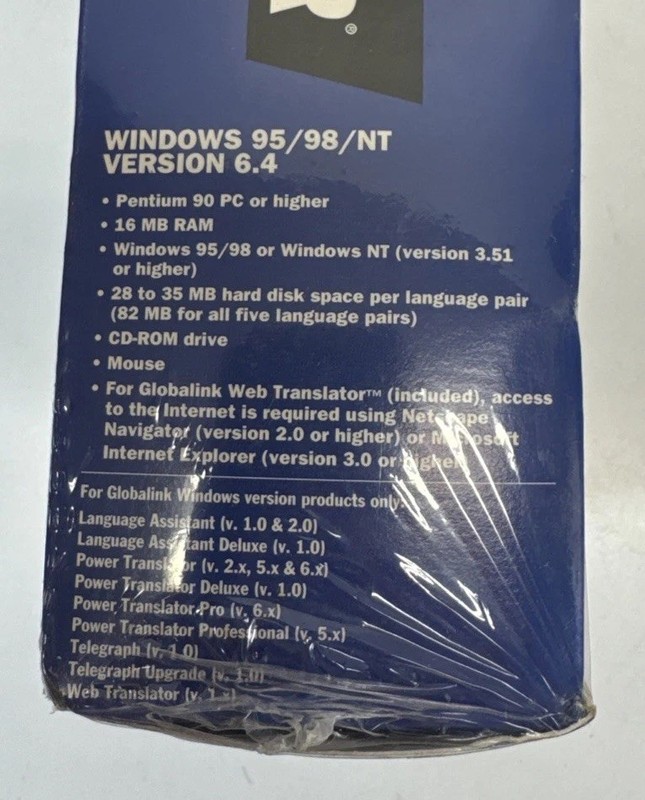 NEW Sealed Globalink Power Translator Pro 6.4 PC Software French Spanish READ gallery