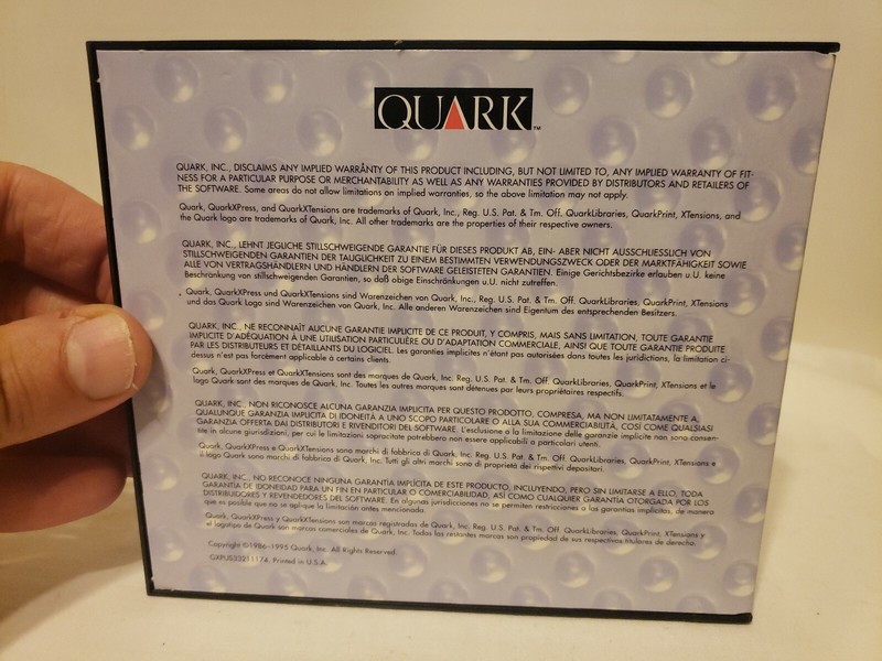QUARKXPRESS 3.32 MAC CD POWERMAC VINTAGE FLOPPY APPLE MARKETING EUC FREE SHIP gallery
