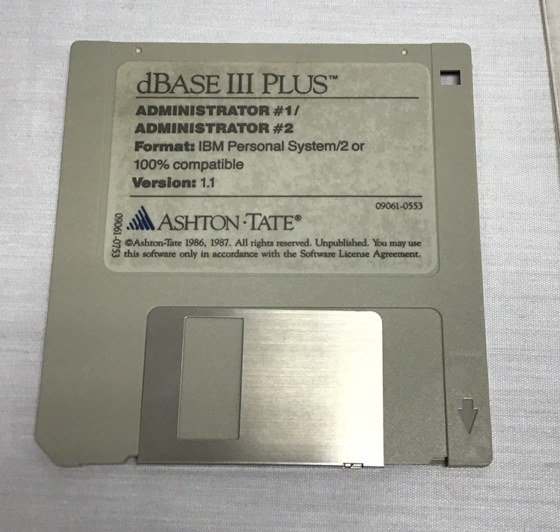 Ashton-Tate dBASE III Plus Data Management Software Ver 1.1 gallery