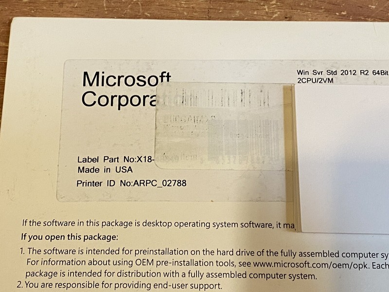 WINDOWS SVR STD 2012 R2 X64 ENGLISH 1PK DSP OEI DVD 2CPU/2VM gallery
