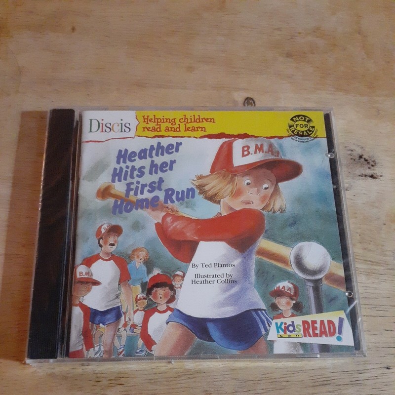 Discis: Heather Hits Her First Home Run (Age5+) CD, 1994 Win/Mac – NEW in case