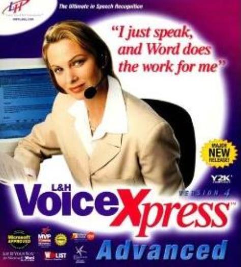 L&H Voice Xpress 4 Advanced PC CD voice recognition desktop speech dictation!