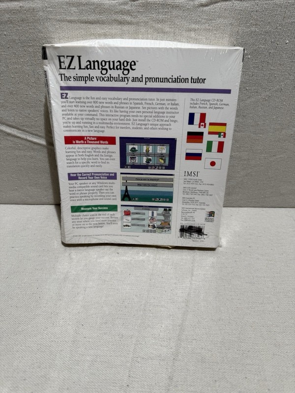 EZ Language Simple Vocabulary and Pronunciation Tutor IMSI SEALED gallery