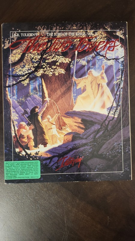 Interplay LOTR Vol. 2 The Two Towers IBM/TANDY DOS 3.1 Deluxe w/clue book (CIB)
