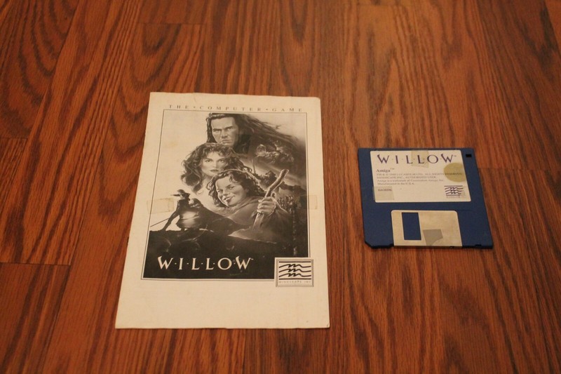 Willow for the Commodore Amiga on 3.5″ disk with pictured insert