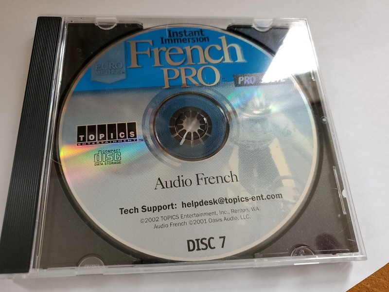 Instant Immersion French Pro Suite Audio CD Rom Disc 7 ONLY 2002 gallery