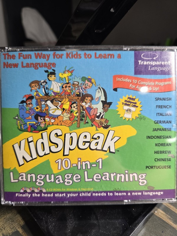 Transparent Language KidSpeak 10 in 1 Language Learning for PC, Mac
