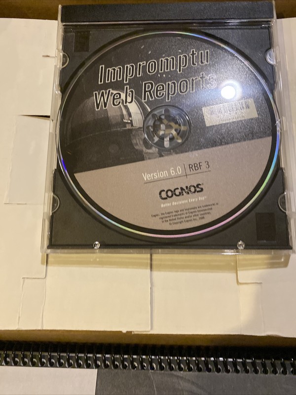 BRAND NEW IN BOX. COGNOS Impromptu Web Reports. Version 6.0 RBF 3. CD And Docs gallery