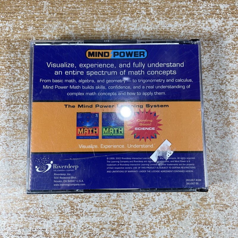 Mind Power Math:High School-6 CD set-Learning Company-Ages 13-adult **missing** gallery