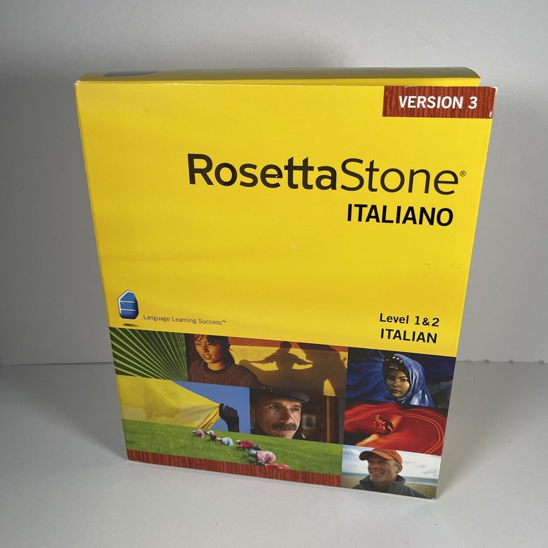 ROSETTA STONE Italian Italiano Version 3 Level 1 & 2