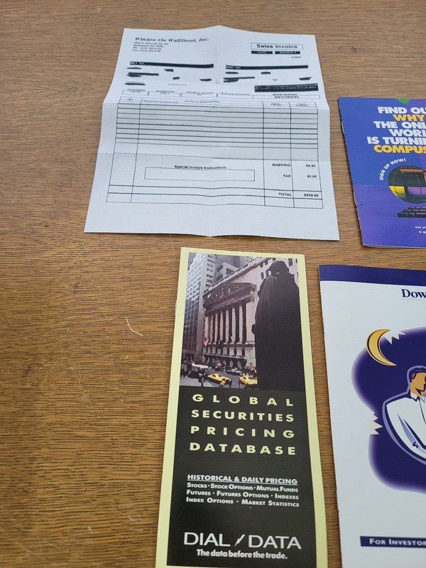 Vintage Software Window On Wall Street, Pro Investor Version 5 1996 DOS New gallery