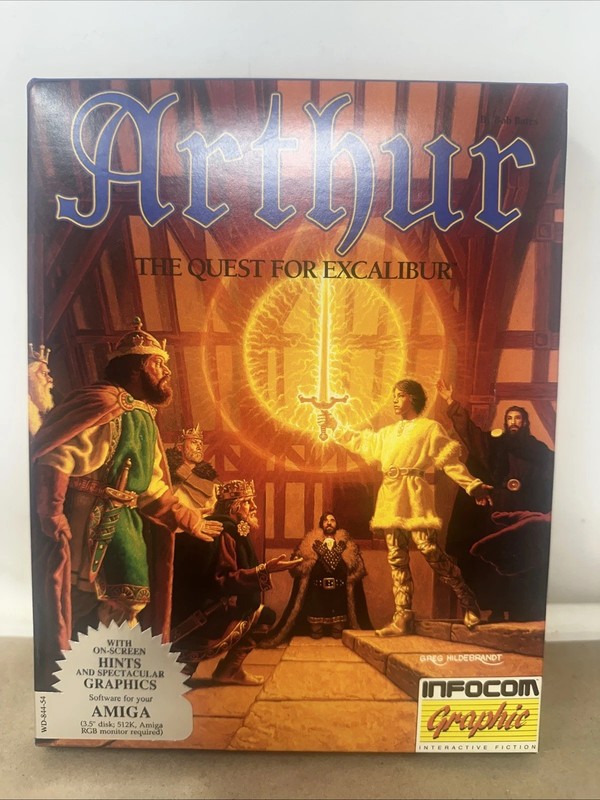Arthur The Quest for Excalibur Commodore Amiga Game on 3.5″ disk