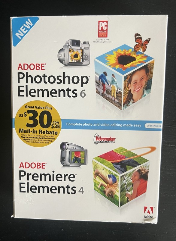 Adobe Photoshop Elements 6 and Premiere Elements 4 Never opened