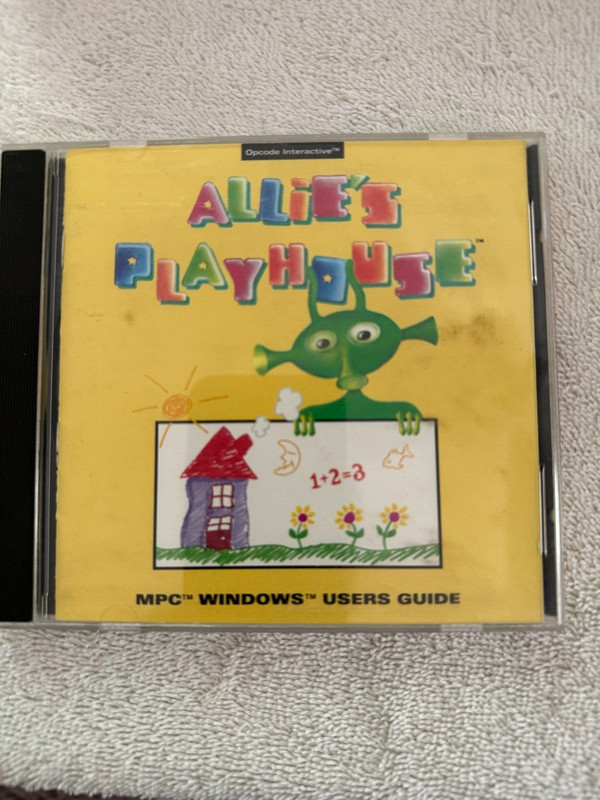 CD-Rom: Allie’s Playhouse MPC / Windows 3.1 Interactive Game (1993) Complete